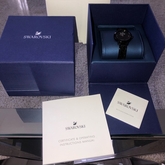 Swarovski Cosmic Rock Watch - Jet Black - Picture 1 of 8